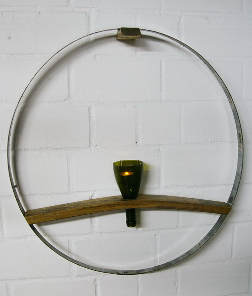 Fassring mit Daube und Kerze